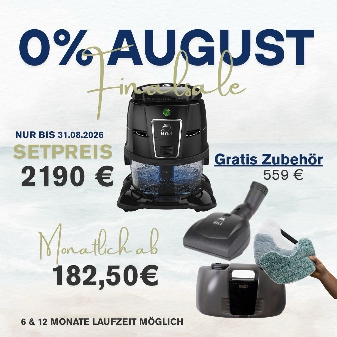 0% August Finalsale: Nur bis 31.08.2026, Setpreis 2.190 €, monatlich ab 182,50 €, gratis Zubehör im Wert von 559 €